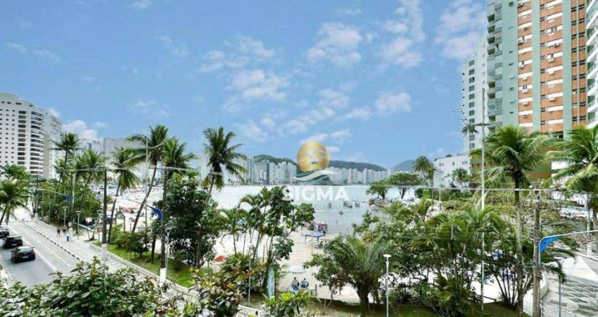 FRENTE MAR - Apartamento com 4 quartos sendo 1 suíte  à venda na Praia das Astúrias - Guarujá/SP.