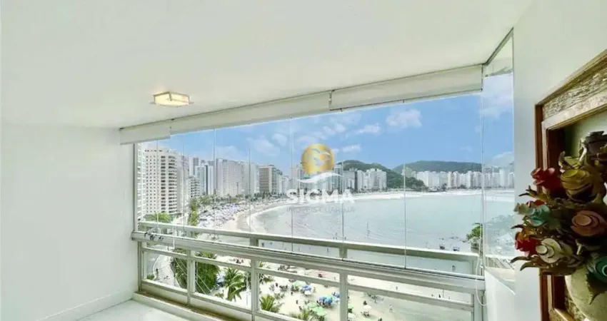 FRENTE MAR - Apartamento com 3 quartos sendo 2 suítes à venda na Praia das Astúrias - Guarujá/SP.