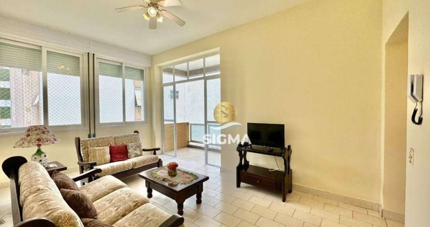 Apartamento com 3 dormitórios à venda, 98 m² por R$ 470.000,00 - Pitangueiras - Guarujá/SP