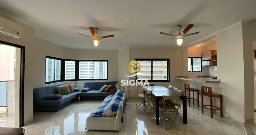 Apartamento com 3 quartos sendo 1 suíte à venda, 115 m² por R$ 870.000 - Pitangueiras - Guarujá/SP.