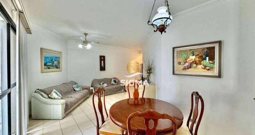 Apartamento com 2 quantos sendo 1 suíte à venda, 71 m² por R$ 580.000 - Pitangueiras - Guarujá/SP.