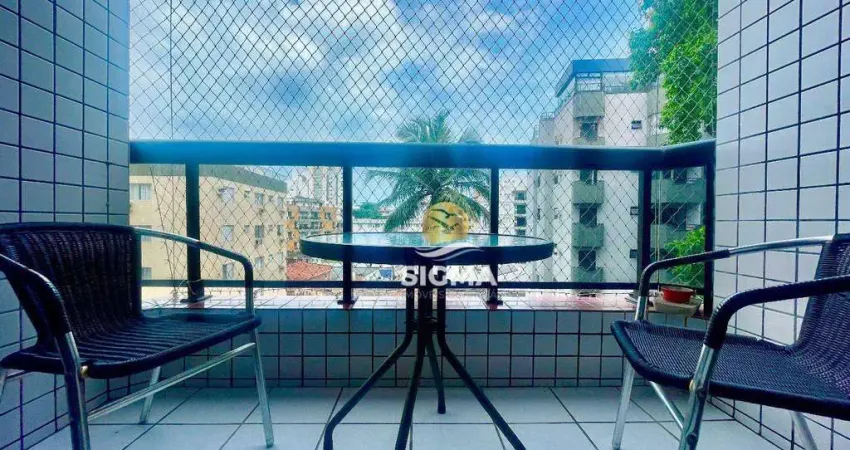Apartamento com 2 quartos sendo 1 suíte à venda na Praia do Tombo - Guarujá/SP.