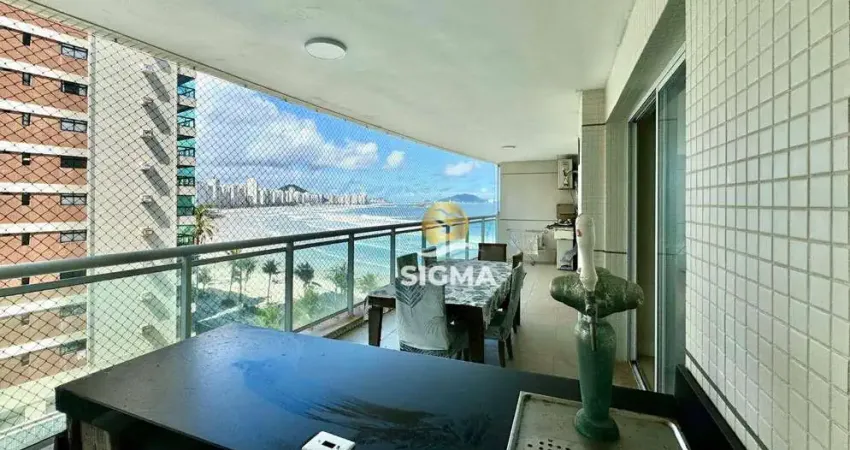 FRENTE MAR - Apartamento com 2 quartos sendo 1 suíte à venda na Praia das Astúrias - Guarujá/SP.