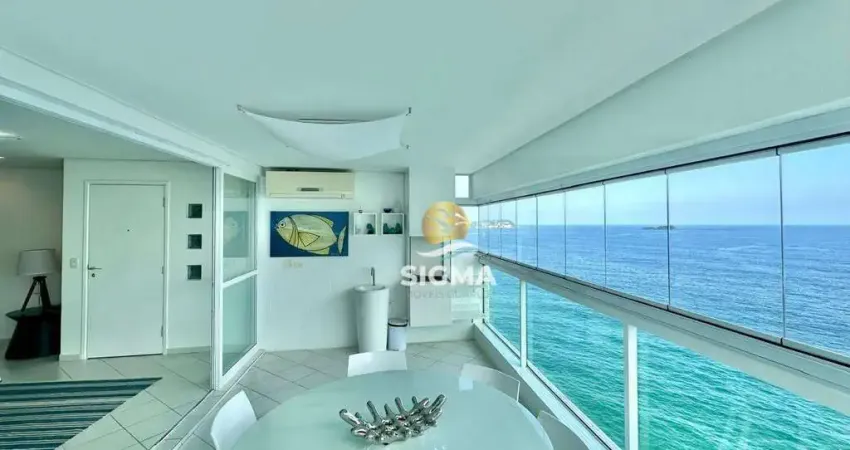 FRENTE MAR - Apartamento com 3 Suítes à venda na Praia das Pitangueiras - Guarujá/SP.