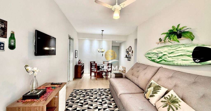 Apartamento com 2 quartos sendo 1 suíte à venda, 88 m² por R$ 760.000 - Jardim Astúrias - Guarujá/SP.