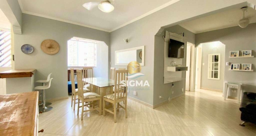 Apartamento com 2 quartos sendo 1 suíte à venda, 65 m² por R$ 480.000 - Pitangueiras - Guarujá/SP.