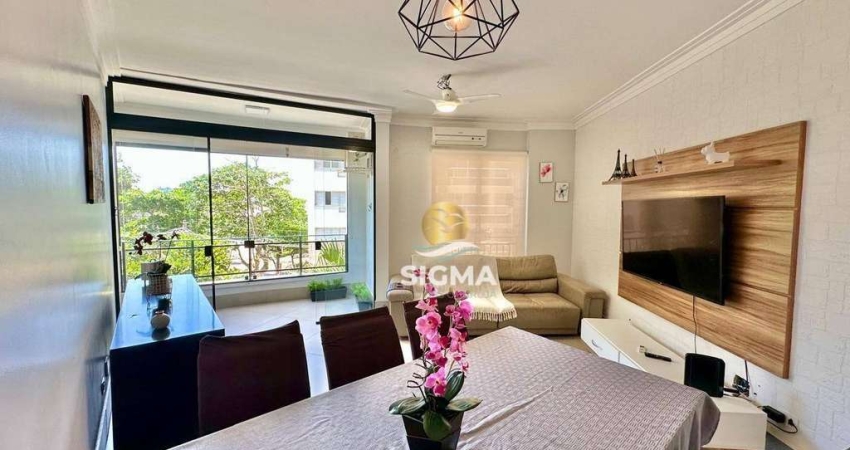 Apartamento com 3 dormitórios à venda, 116 m² por R$ 620.000,00 - Praia das Pitangueiras - Guarujá/SP