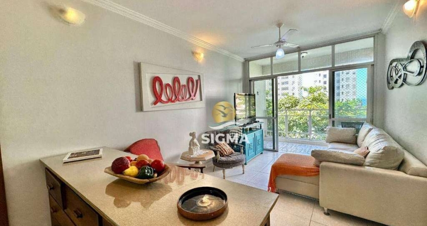 Apartamento com 2 quartos sendo 1 suíte à venda na praia das Pitangueiras - Guarujá/SP.
