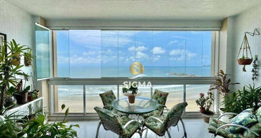 FRENTE MAR - Apartamento com 3 Suítes à venda na Praia das Pitangueiras - Guarujá/SP.