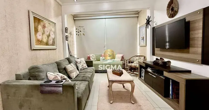 Apartamento com 3 quartos sendo 1 suíte à venda, 99 m² por R$ 500.000 - Tombo - Guarujá/SP.