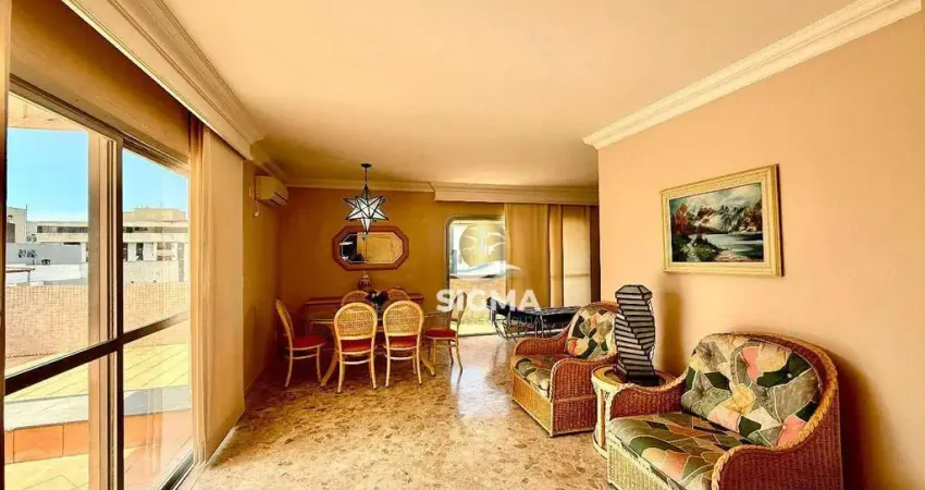 Cobertura com 3 quartos sendo 1 suíte à venda, 201 m² por R$ 1.000.000 - Pitangueiras - Guarujá/SP.