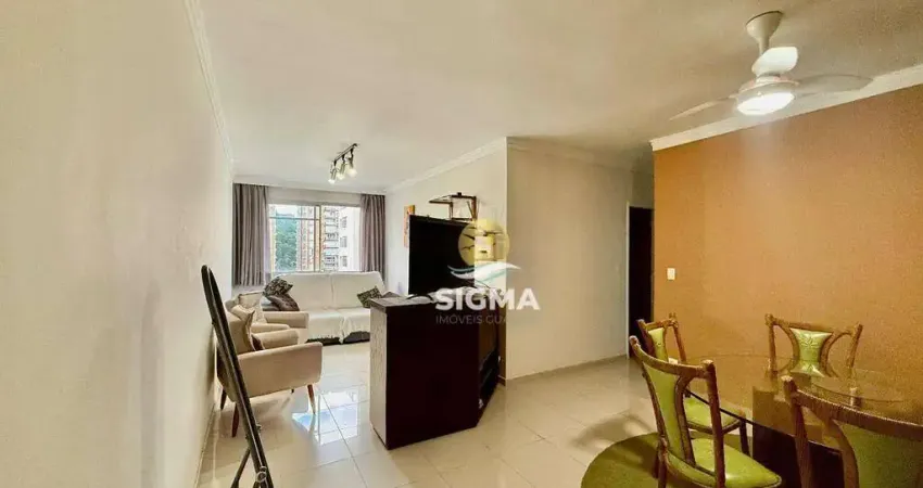 Apartamento com 3 dormitórios sendo 1 suíte à venda, 120 m² por R$ 620.000 - Pitangueiras - Guarujá/SP.