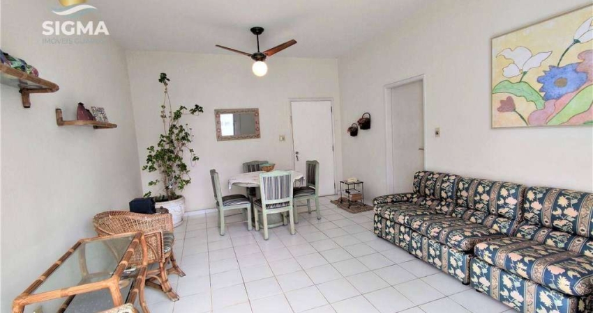 Apartamento com 3 dormitórios  em prédio de frente para o mar - Praia das Pitangueiras, Guarujá.