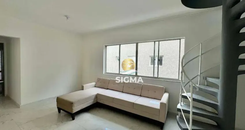 Cobertura com 4 quartos sendo 2 suítes à venda, 148 m² por R$ 520.000 - Enseada - Guarujá/SP.
