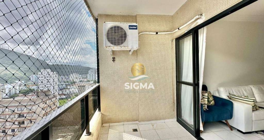 Apartamento com 2 quartos sendo 1 suíte à venda, 90 m² por R$ 530.000 - Pitangueiras - Guarujá/SP.