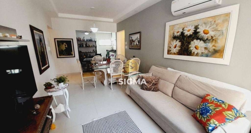 Apartamento com 2 dormitórios à venda, 85 m² por R$ 530.000,00 - Pitangueiras - Guarujá/SP