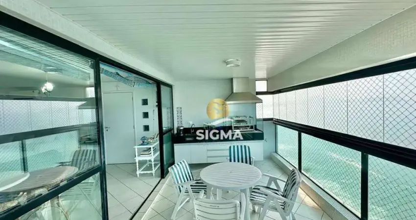 FRENTE MAR - Apartamento com 3 Suítes à venda, 184 m² por R$ 1.600.000 - Pitangueiras - Guarujá/SP.
