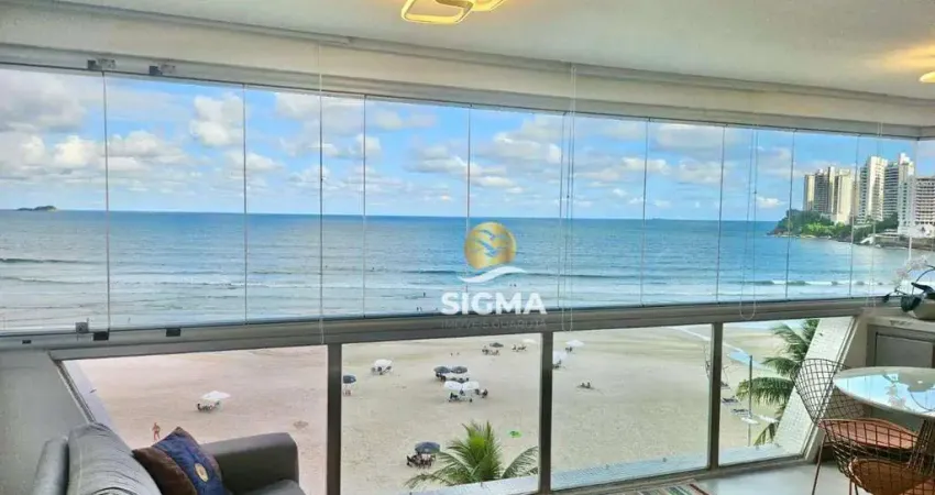 FRENTE MAR - Apartamento com 3 Suítes à venda, 156 m² por R$ 1.910.000 - Jardim Astúrias - Guarujá/SP.