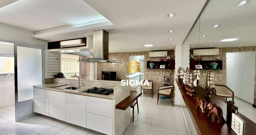 Apartamento com 3 quartos sendo 2 suítes à venda na Praia das Pitangueiras - Guarujá/SP.