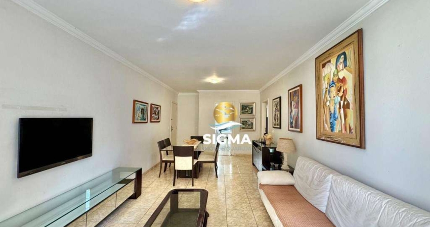 Apartamento com 4 dormitórios sendo 1 suíte à venda, 132 m² por R$ 480.000 - Praia das Pitangueiras - Guarujá/SP.