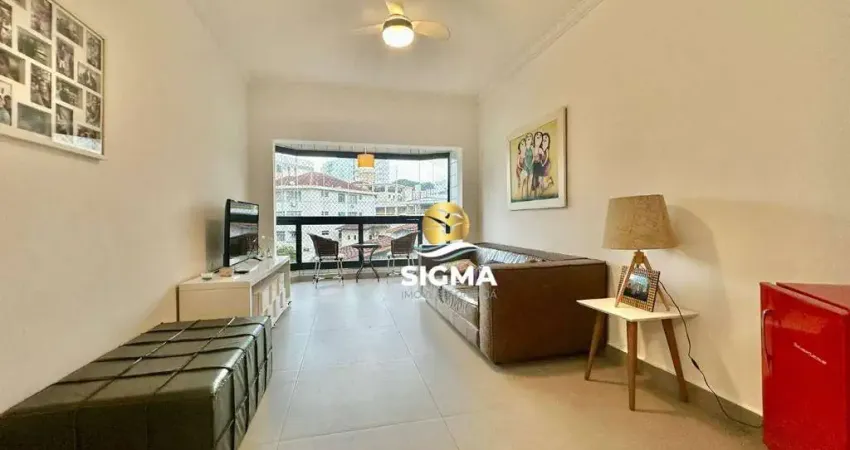 Apartamento com 2 dormitórios sendo 1 suíte  à venda, 75 m² por R$ 500.000 - Jardim Astúrias - Guarujá/SP