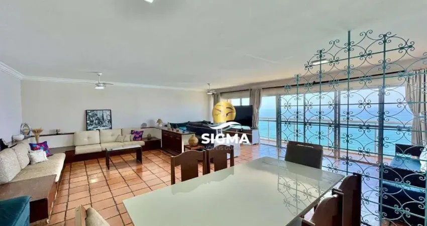 Apartamento com 4 dormitórios para alugar, 260 m² por R$ 10.500,00/mês - Pitangueiras - Guarujá/SP