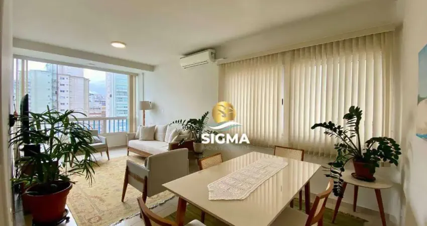 Apartamento com 3 dormitórios sendo 1 suíte à venda, 120 m² por R$ 660.000 - Pitangueiras - Guarujá/SP.