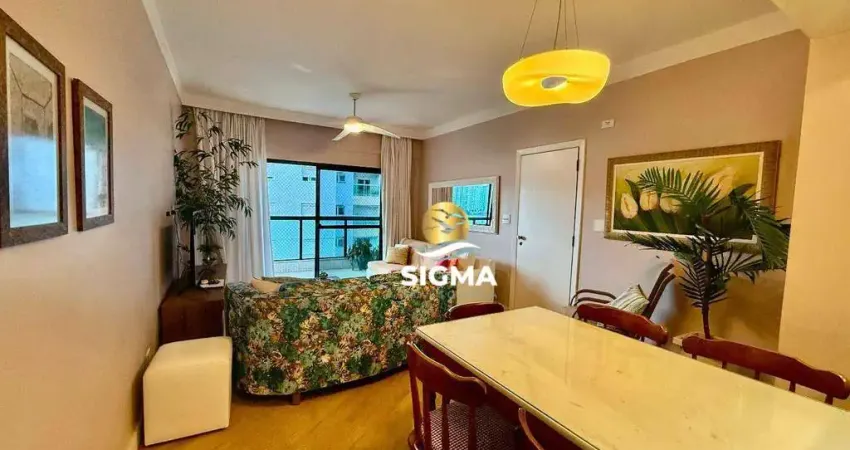 Apartamento com 3 dormitórios sendo 1 suíte à venda, 100 m² por R$ 950.000 - Jardim Astúrias - Guarujá/SP.