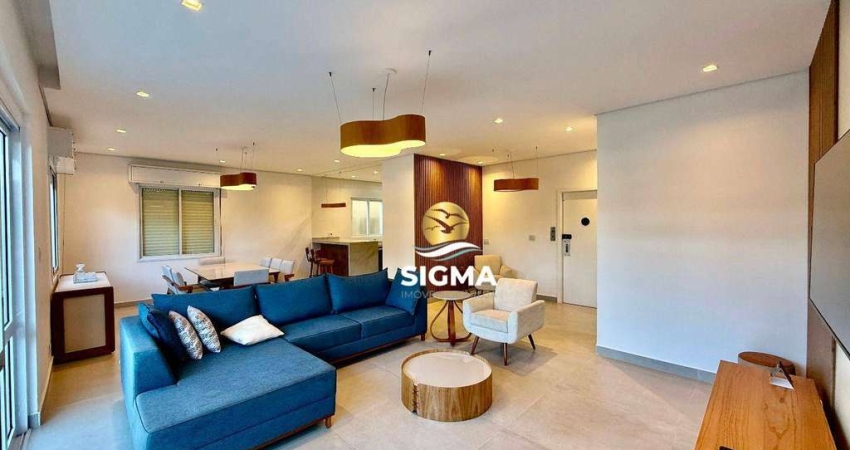 Apartamento com 5 dormitórios à venda, 209 m² por R$ 1.200.000,00 - Pitangueiras - Guarujá/SP