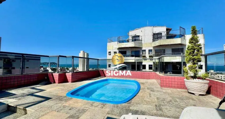 Cobertura com 2 dormitórios, 131 m² - venda por R$ 600.000,00 ou aluguel por R$ 5.500,00/mês - Enseada - Guarujá/SP