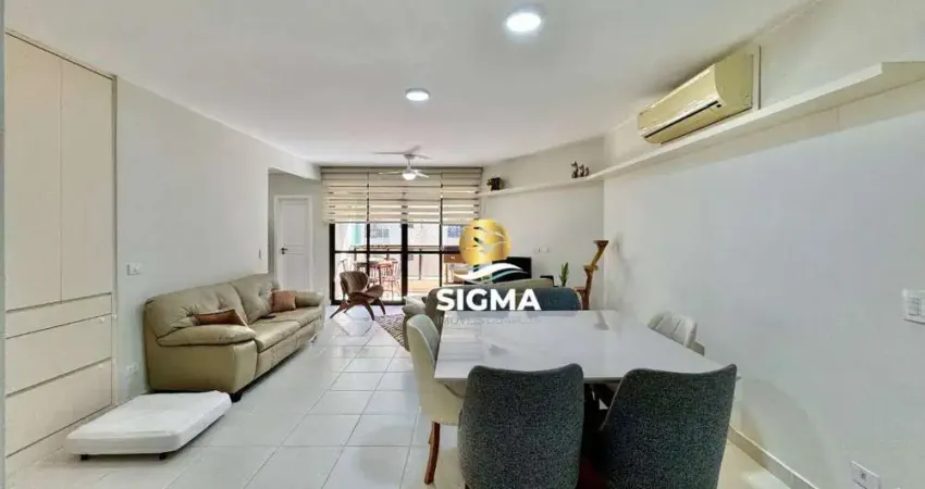 Apartamento com 4 dormitórios sendo 2 suítes à venda, 160 m² por R$ 980.000 - Pitangueiras - Guarujá/SP.