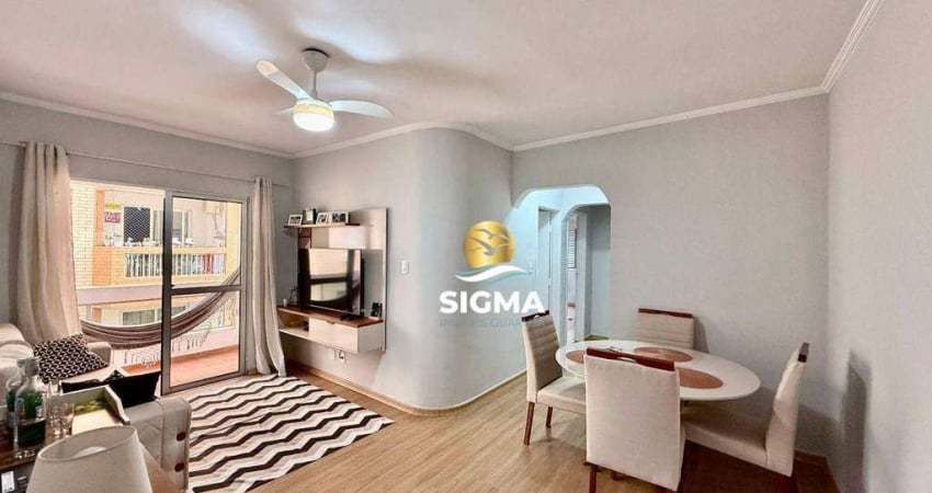 Apartamento com 2 quartos sendo 1 suíte à venda, 78 m² por R$ 400.000 - Jardim Astúrias - Guarujá/SP.