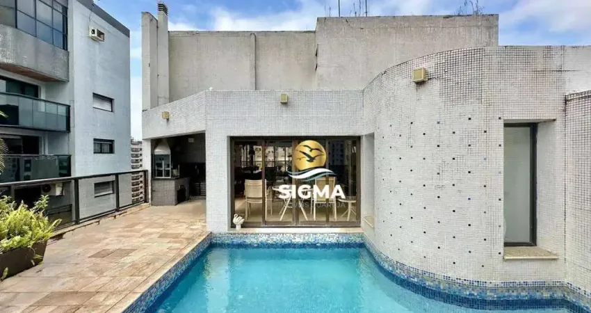Cobertura com 3 quartos sendo 1 suíte à venda, 267 m² por R$ 1.650.000 - Pitangueiras - Guarujá/SP.