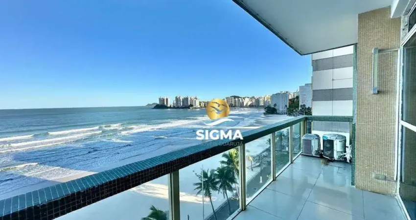 FRENTE MAR - Apartamento com 4 quartos sendo 3 Suítes à venda, 184 m² por R$ 1.600.000 - Pitangueiras - Guarujá/SP.