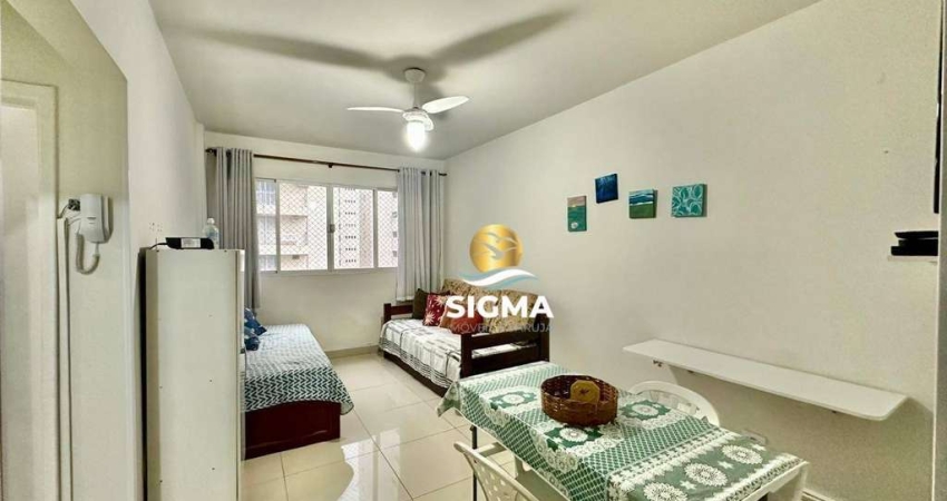 Apartamento com 1 dormitório à venda, 50 m² por R$ 295.000,00 - Pitangueiras - Guarujá/SP