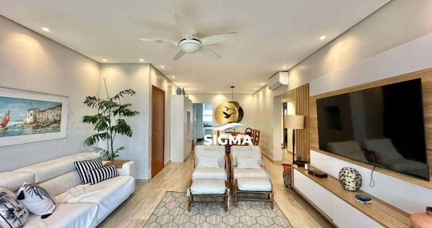 Apartamento com 3 quartos sendo 1 suíte  à venda, 115 m² por R$ 790.000 - Pitangueiras - Guarujá/SP.