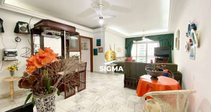 Apartamento com 3 dormitórios à venda, 131 m² por R$ 650.000,00 - Pitangueiras - Guarujá/SP