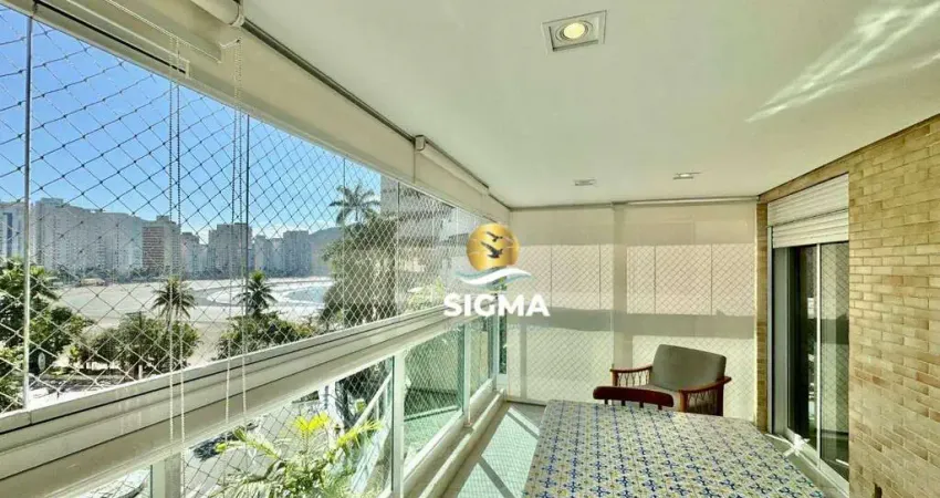 Apartamento Com 3 Suítes  à venda, 120 m² por R$ 1.300.000 - Jardim Astúrias - Guarujá/SP