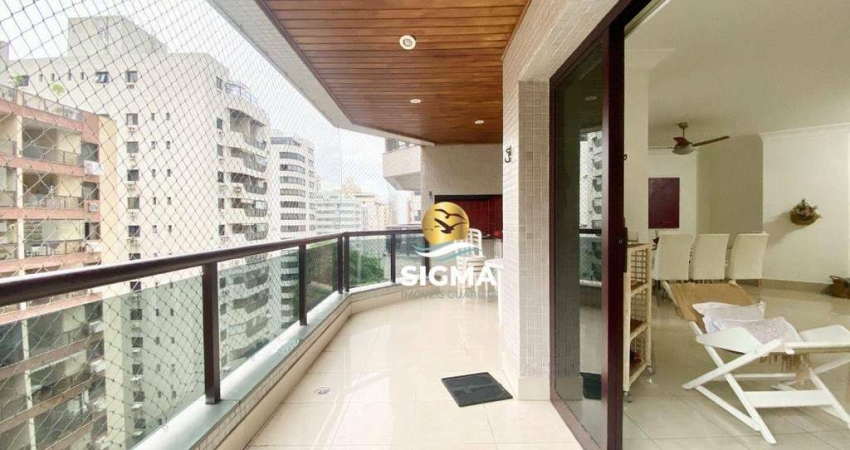 Apartamento com 4 quartos sendo 2 suítes à venda, 168 m² por R$ 1.100.000 - Pitangueiras - Guarujá/SP.