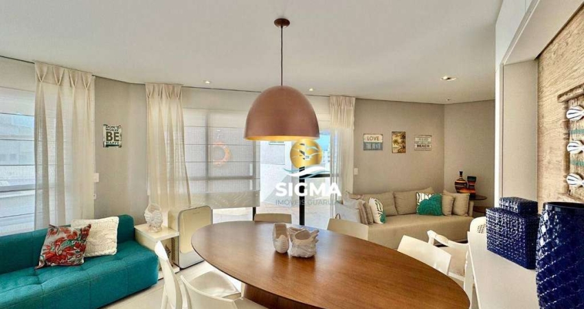 Cobertura com 3 dormitórios sendo 1 suíte  à venda, 180 m² por R$ 1.300.000 - Praia das Pitangueiras - Guarujá/SP.