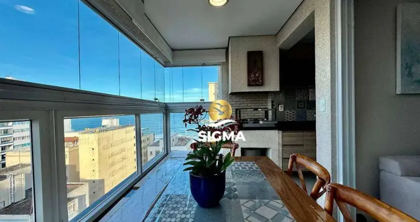 Apartamento com 3 dormitórios sendo 1 suíte à venda, 118 m² por R$ 1.300.000 - Pitangueiras - Guarujá/SP.