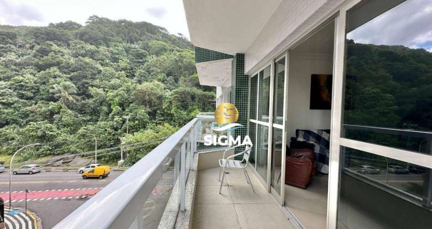 Apartamento com 3 dormitórios para alugar, 110 m² por R$ 4.000,00/mês - Pitangueiras - Guarujá/SP