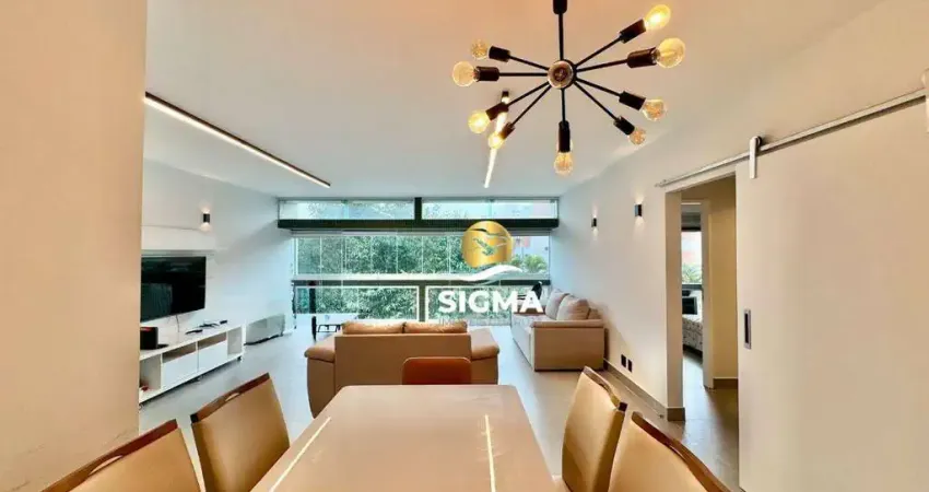 Apartamento com 3 dormitórios à venda, 165 m² por r$ 960.000,00 - enseada - guarujá/sp