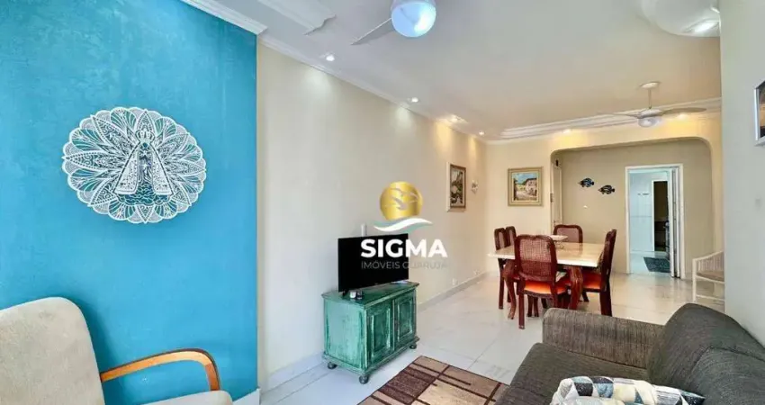 Apartamento com 2 dormitórios à venda, 95 m² por r$ 590.000,00 - pitangueiras - guarujá/sp