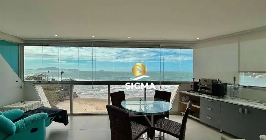 Frente mar - apartamento com 3 suítes à venda, 156 m² por r$ 2.400.000 - jardim astúrias - guarujá/sp.