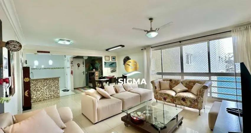 Apartamento com 3 dormitórios à venda, 112 m² por r$ 639.000,00 - pitangueiras - guarujá/sp
