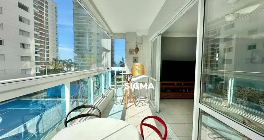 Apartamento com 2 quartos sendo 1 suíte à venda, 78 m² por r$ 850.000 - jardim astúrias - guarujá/sp.