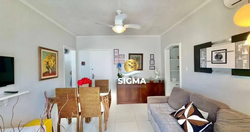 Apartamento com 1 dormitório à venda, 50 m² por r$ 400.000,00 - praia das pitangueiras - guarujá/sp