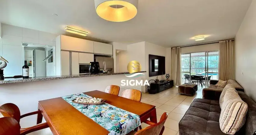 Apartamento com 4 quartos sendo 2 suítes à venda, 124 m² por r$ 1.180.000 - enseada - guarujá/sp.