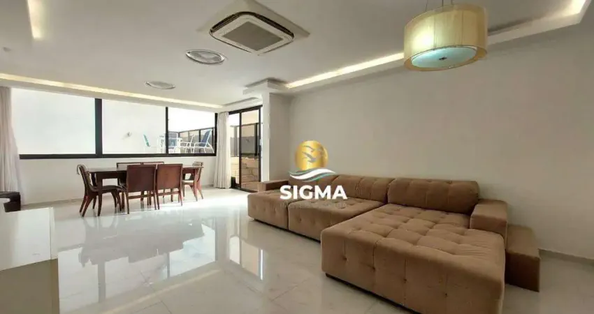 Cobertura a venda com 3 dormitórios (1 suíte), 2 vagas, lazer, enseada, guarujá/sp